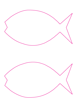 Fish Shape - 2up SRA4